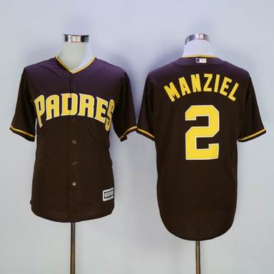 MLB San Diego Padres #2 Manziel brown jersey