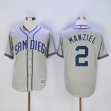 MLB San Diego Padres #2 Manziel gray jersey