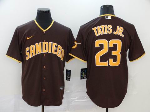 MLB San Diego Padres #23 Tatis JR. brown game jersey
