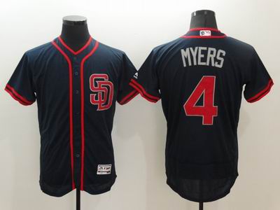 MLB San Diego Padres #4 Wil Myers blue flexbase jersey