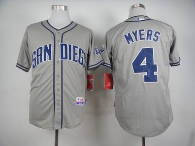 MLB San Diego Padres 4 Myers grey jersey