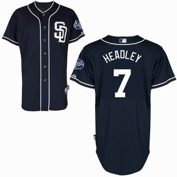 MLB San Diego Padres 7 Headley blue jersey
