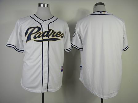 MLB San Diego Padres blank white jersey