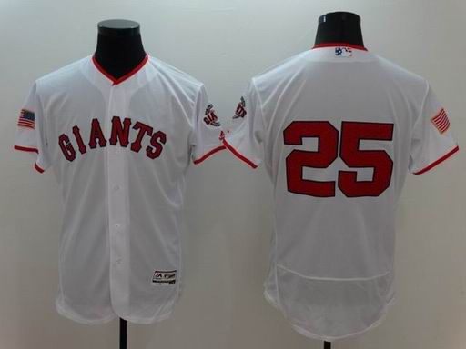MLB San Francisco Giants #25 white flexbase jersey