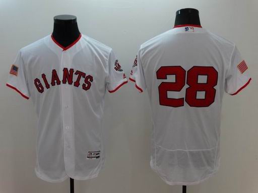 MLB San Francisco Giants #28 white flexbase jersey