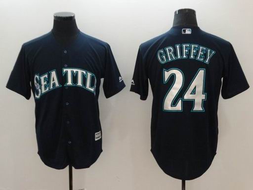 MLB Seattle Mariners #24 Griffey blue game jersey