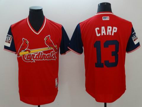 MLB St. Louis Cardinals #13 CARP red jersey