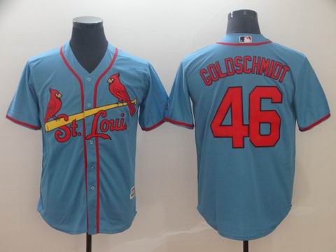 MLB St. Louis Cardinals #46 Goldschmidt blue game jersey