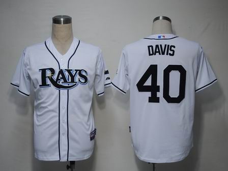 MLB Tampa Bay Rays #40 Davis White[Cool Base]