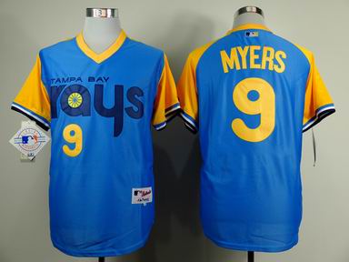 MLB Tampa Bay Rays #9 Myers light blue jersey