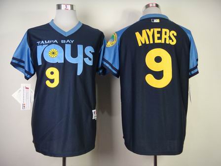 MLB Tampa Bay Rays 9 Myers blue jersey