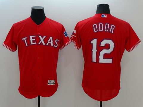 MLB Texas Rangers #12 Odor red flexbase jersey