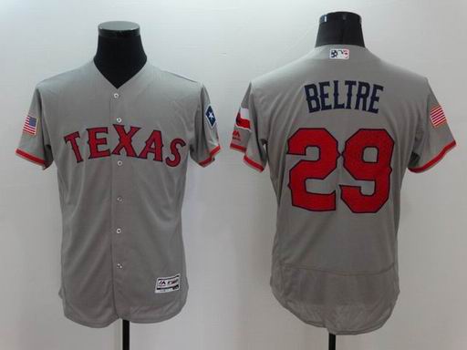 MLB Texas Rangers #29 Adrian Beltre gray jersey