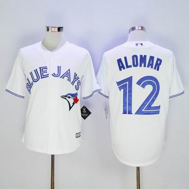 MLB Toronto Blue Jays #12 Roberto Alomar white jersey