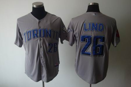 MLB Toronto Blue Jays #26 Lind grey