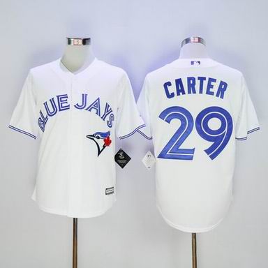 MLB Toronto Blue Jays #29 Joe Carter white jersey