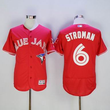 MLB Toronto Blue Jays #6 Marcus Stroman red jersey