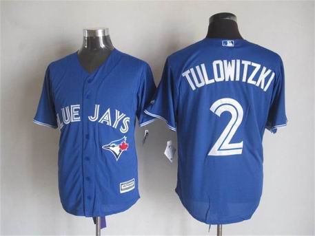 MLB Toronto Blue Jays 2 Tulowitzki blue jersey