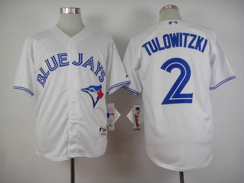 MLB Toronto Blue Jays 2 Tulowitzki white jersey