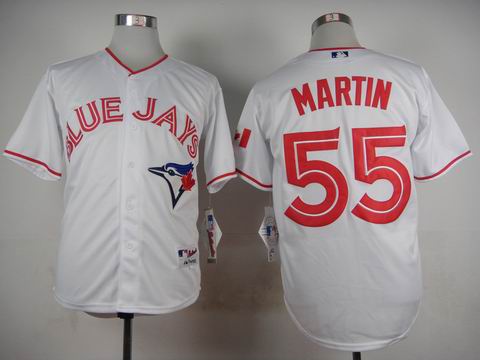 MLB Toronto Blue Jays 55 martin white jersey