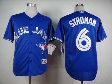 MLB Toronto Blue Jays 6 Stroman blue jersey