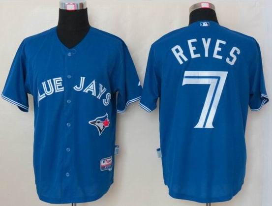 MLB Toronto Blue Jays 7 Reyes Blue Jerseys