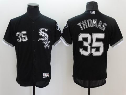 MLB White Sox #35 Frank Thomas black flexbase jersey