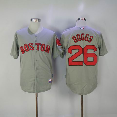 MLB boston Redsox #26 Boggs grey jersey