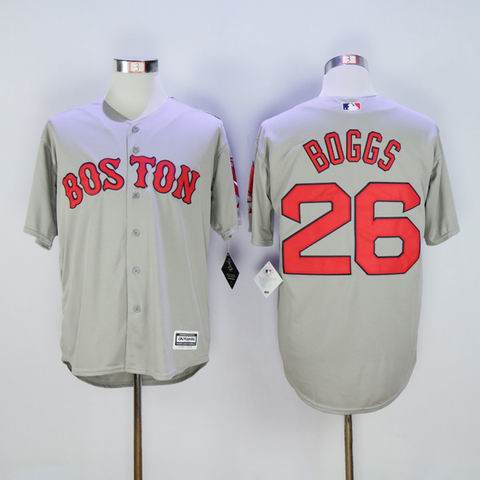 MLB boston Redsox #26 Boggs grey jersey