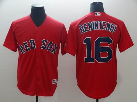 MLB boston redsox #16 Benintendi red game jersey