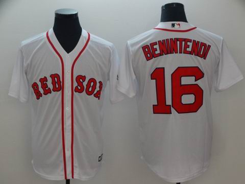 MLB boston redsox #16 Benintendi white game jersey