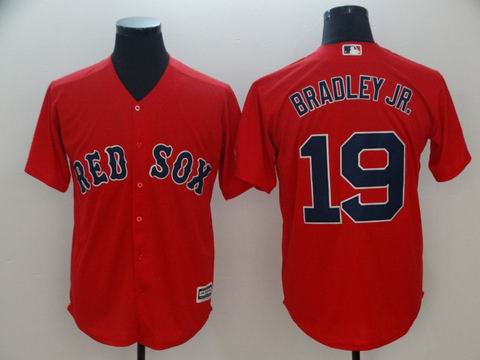 MLB boston redsox #19 Bradley Jr. red game jersey