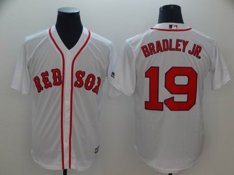 MLB boston redsox #19 Bradley Jr. white game jersey