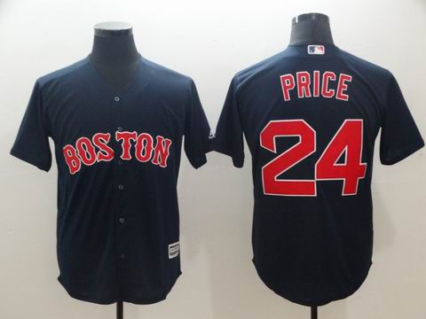 MLB boston redsox #24 Price blue game jersey