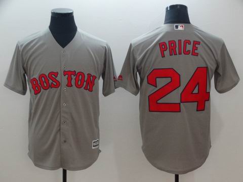 MLB boston redsox #24 Price grey game jersey