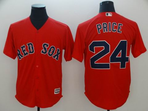 MLB boston redsox #24 Price red game jersey