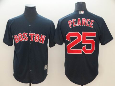 MLB boston redsox #25 PEARCE blue game jersey