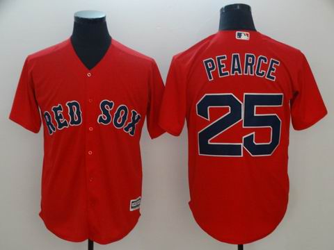 MLB boston redsox #25 PEARCE red game jersey