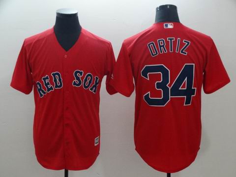 MLB boston redsox #34 Ortiz red game jersey