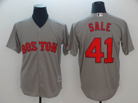 MLB boston redsox #41 SALE grey game jersey