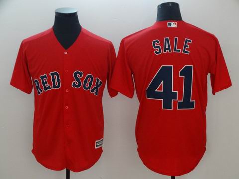 MLB boston redsox #41 SALE red game jersey