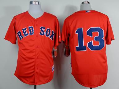 MLB boston redsox 13# red jersey