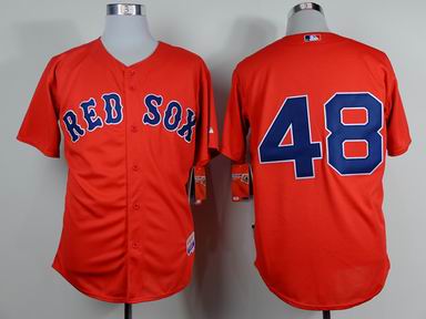 MLB boston redsox 48# red jersey