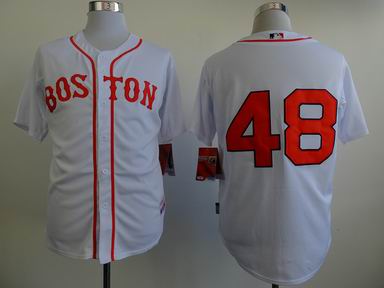 MLB boston redsox 48# white jersey
