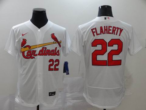 MLB cardinals #22 FLAHERTY white coolbase jersey