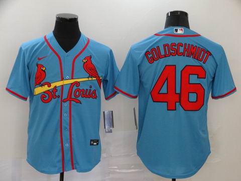 MLB cardinals #46 GOLDSCHMIDT blue game jersey