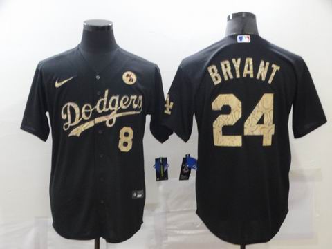 MLB dodgers #24 BRYANT black fashion jersey