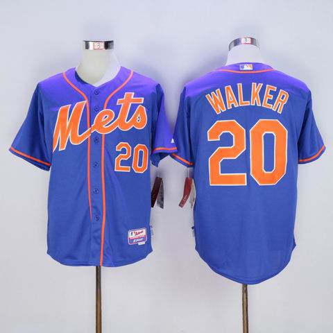 MLB new york Mets #20 Walker blue jersey