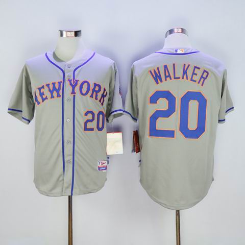MLB new york Mets #20 Walker grey jersey