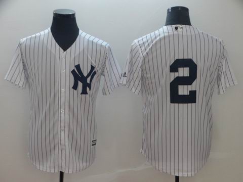 MLB new york yankees #2 white game jersey